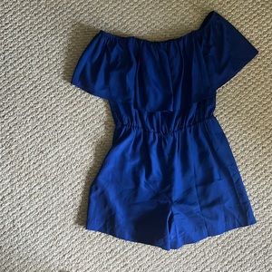 Amanda Uprichard Off the Shoulder Romper